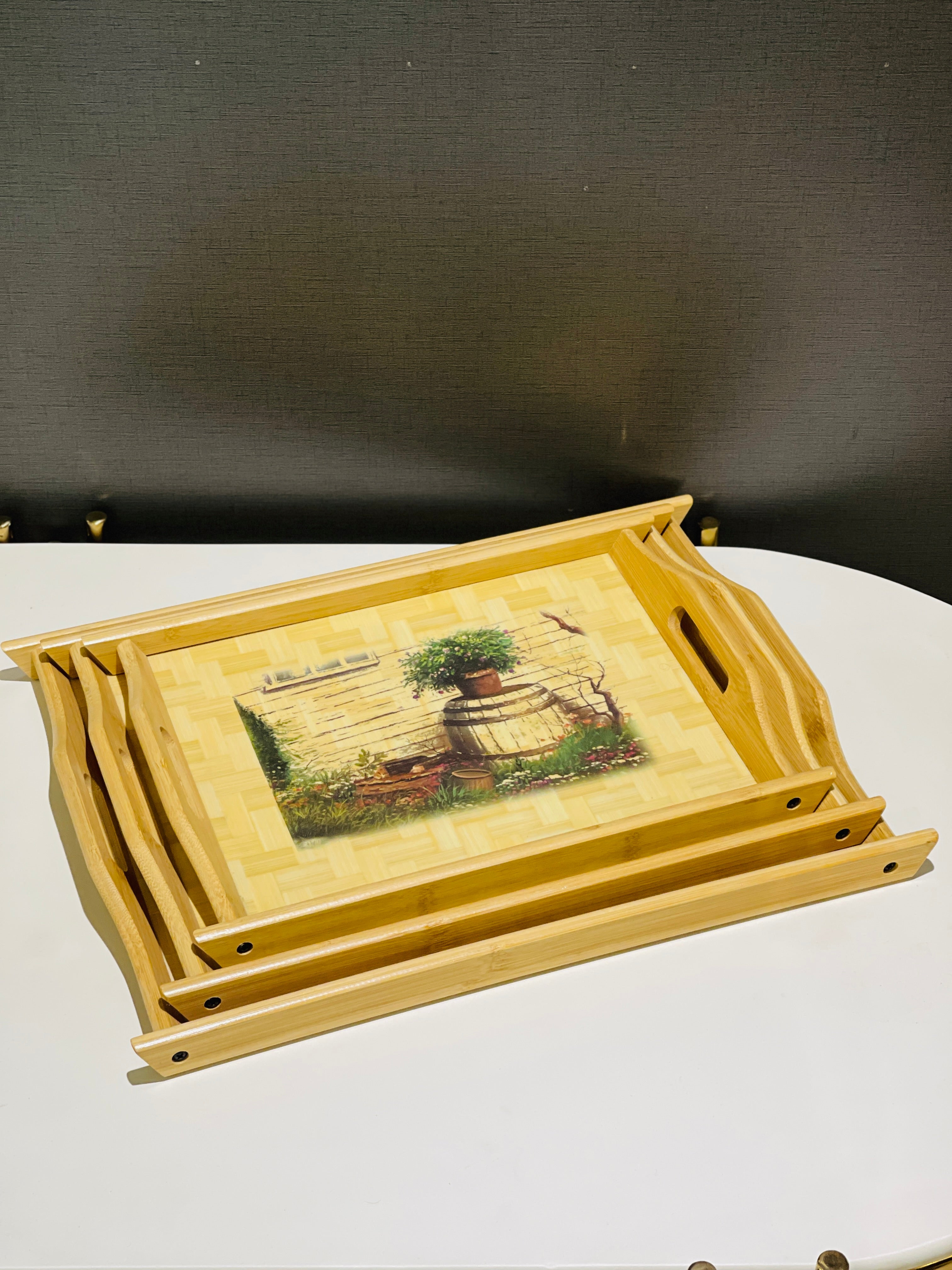 Tray Set Wood