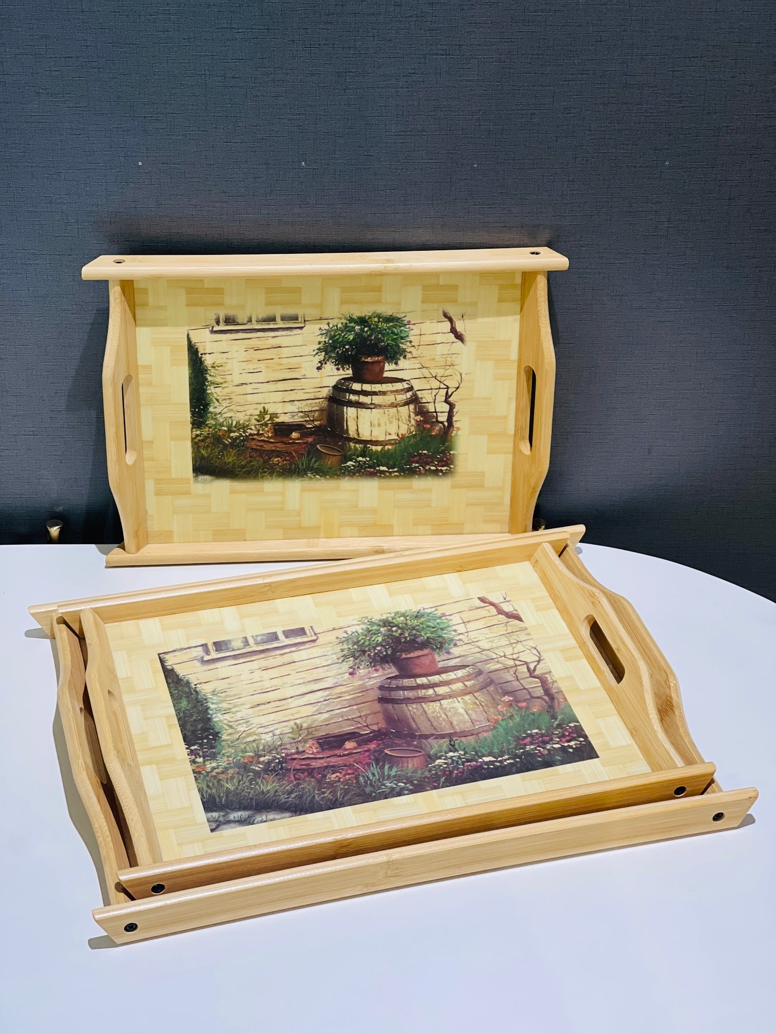 Tray Set Wood