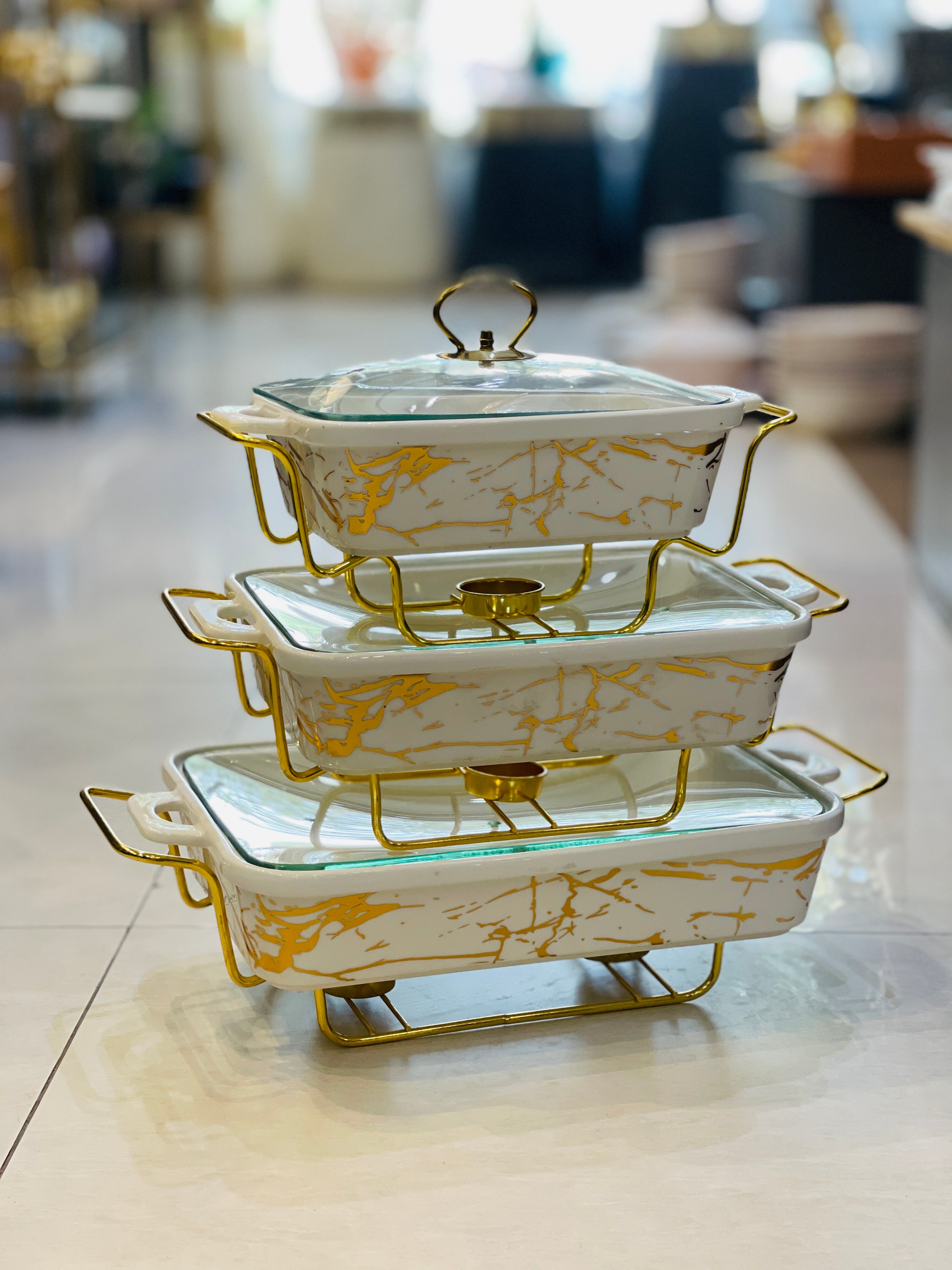 Buffet Dishes 3 Pcs Set