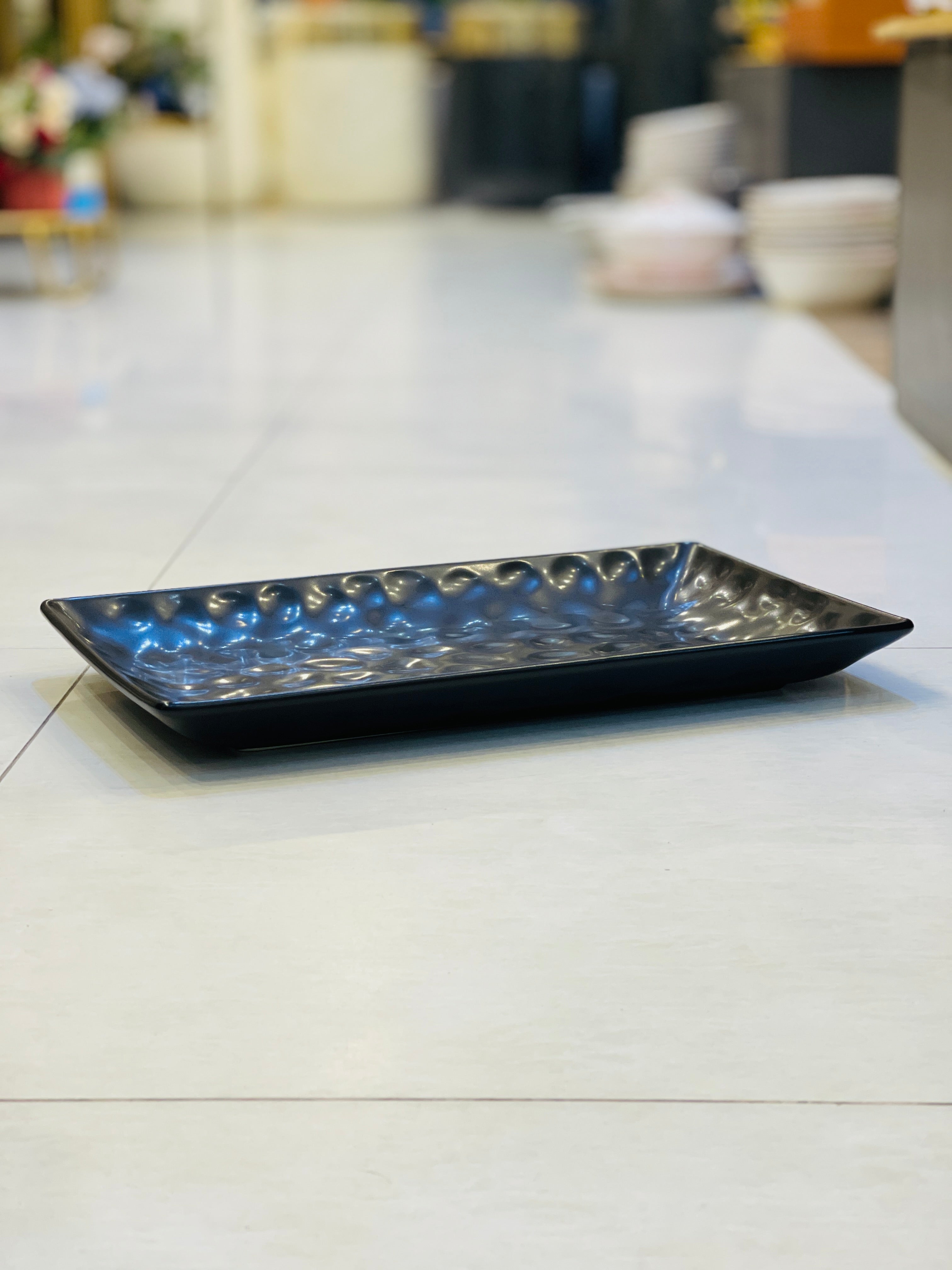 Platter Ceramic Black