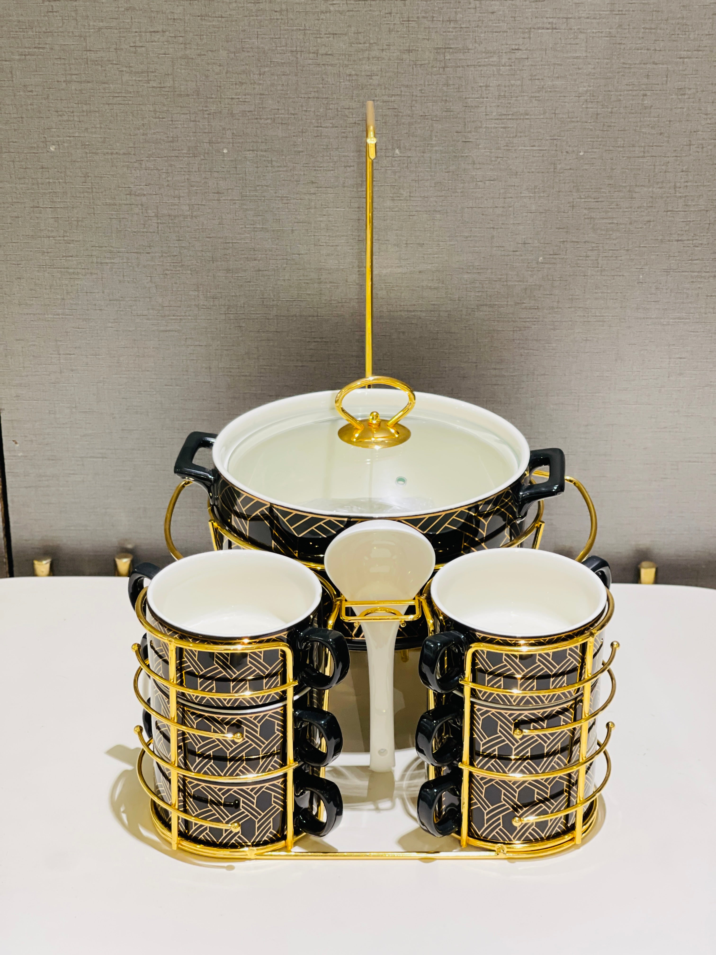 Soup Set Metal Stand