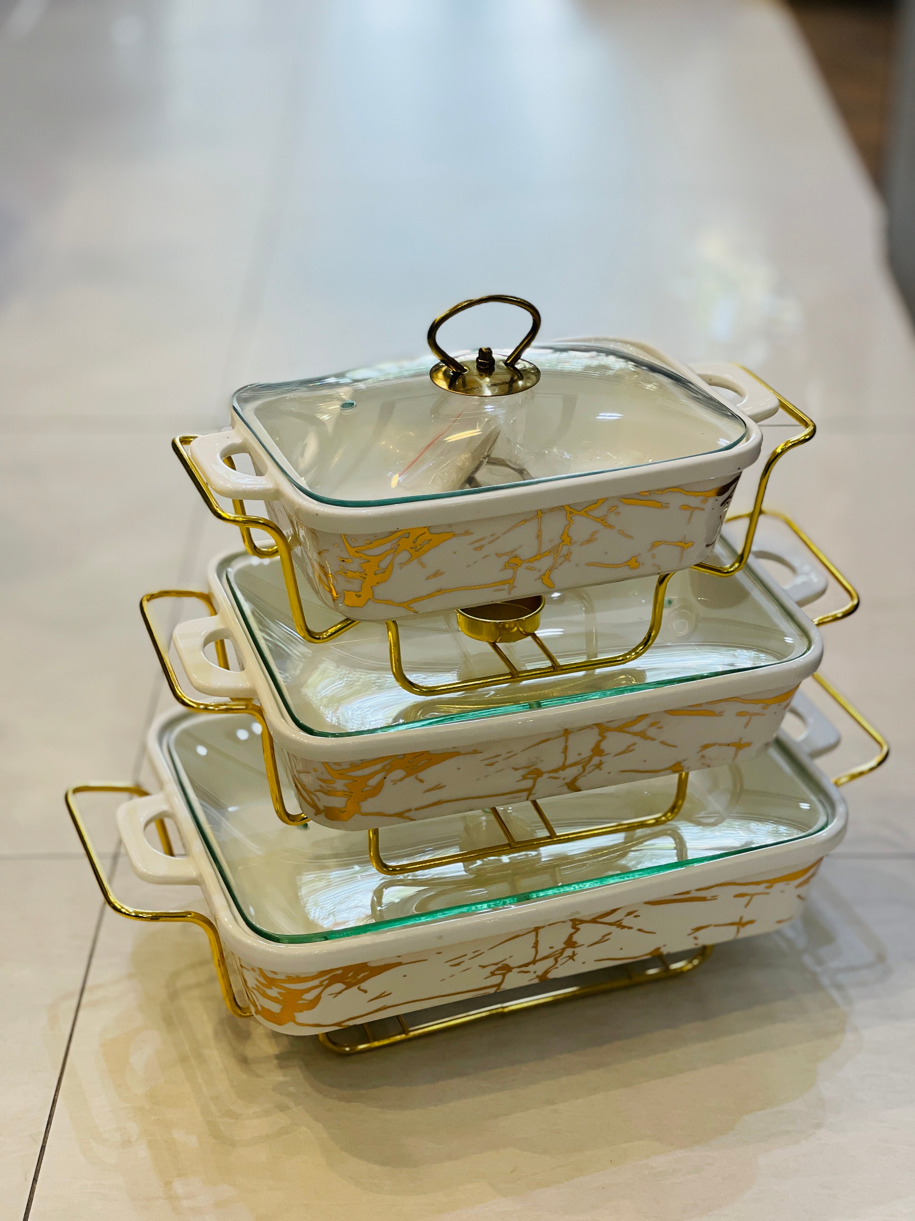 Buffet Dishes 3 Pcs Set