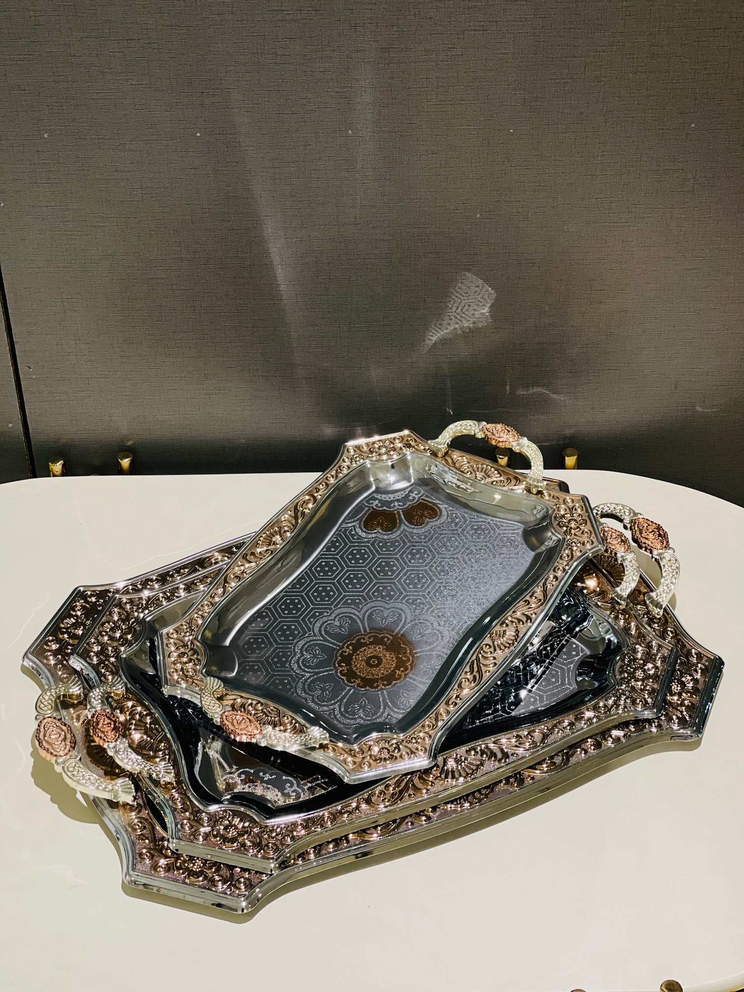 Tray Set Stainless Steel