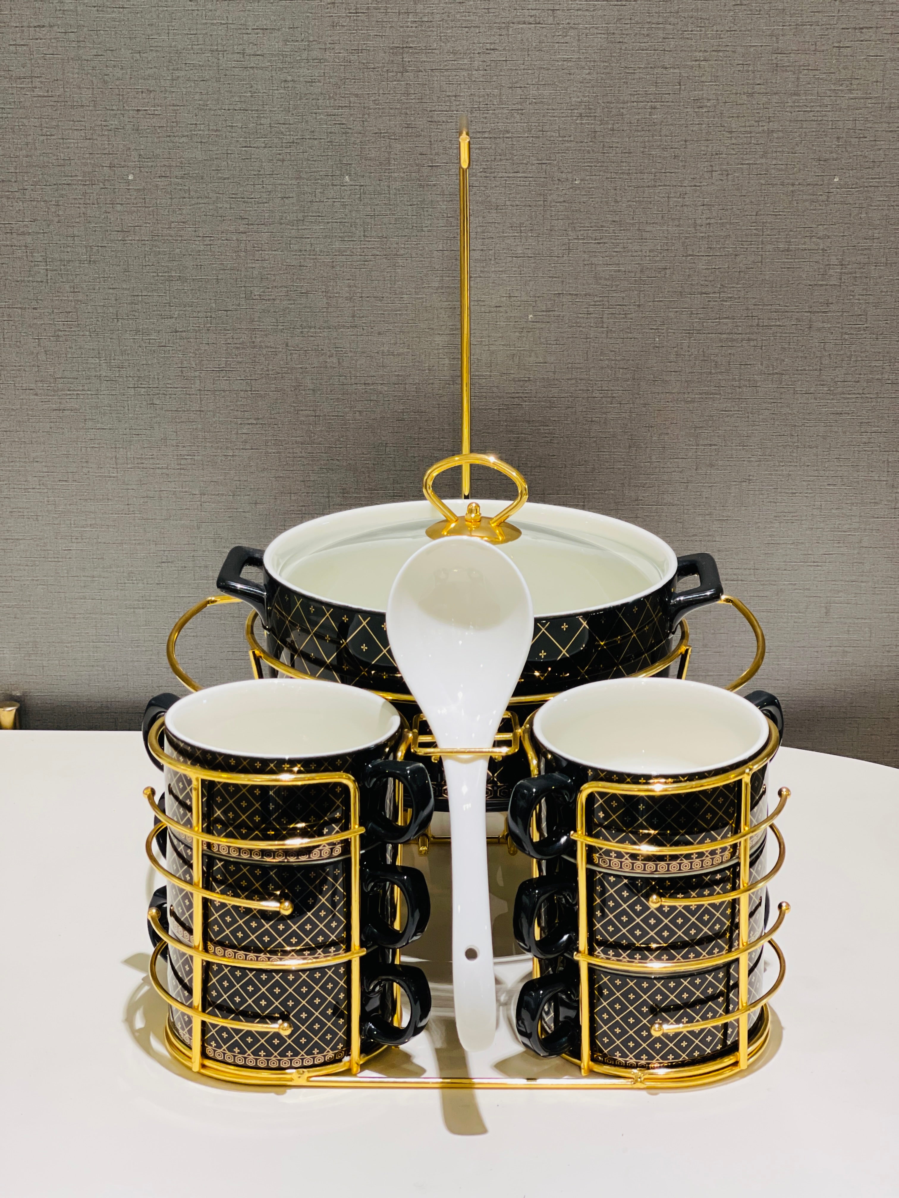 Soup Set Metal Stand