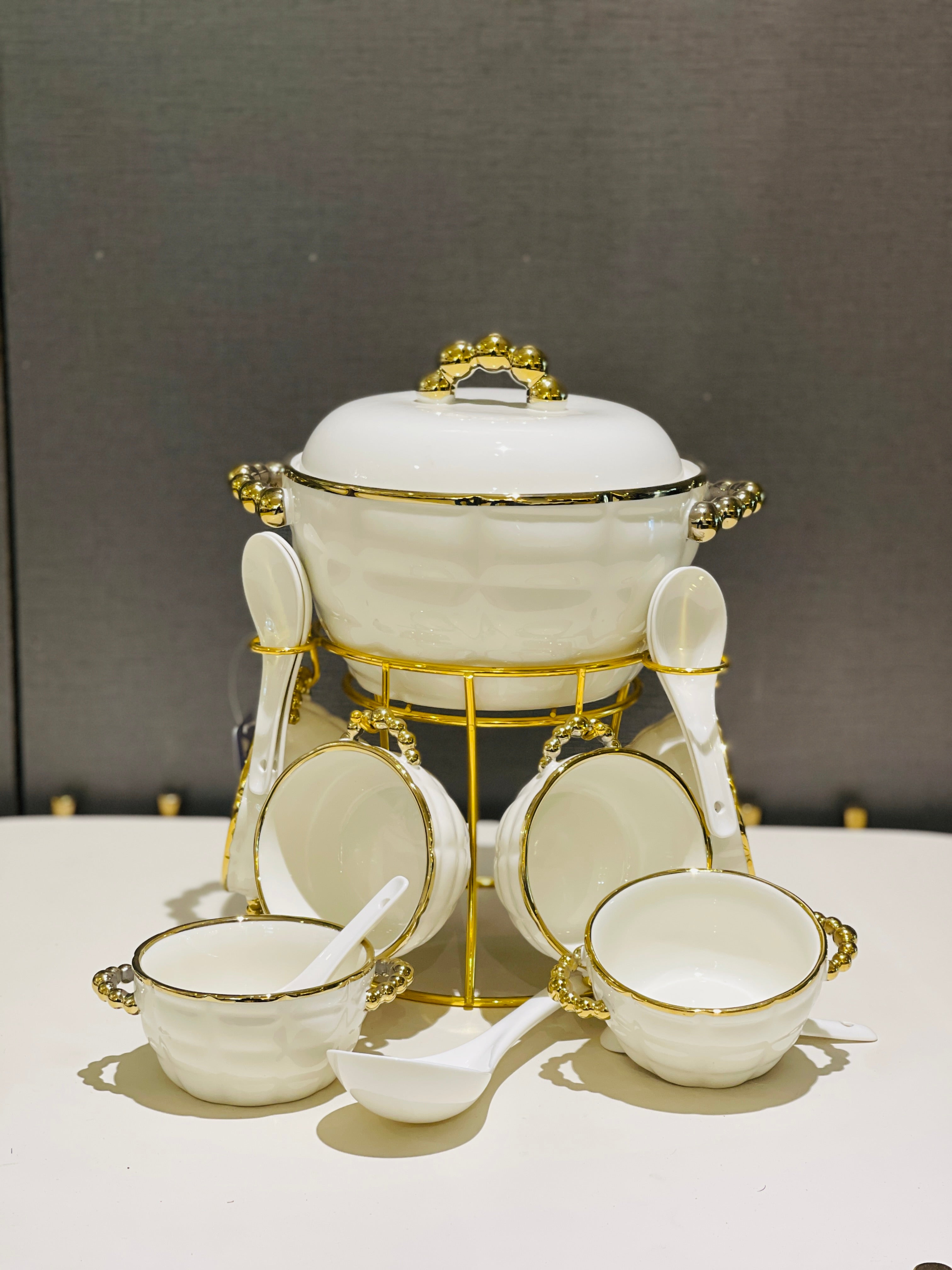 Soup Set Metal Stand