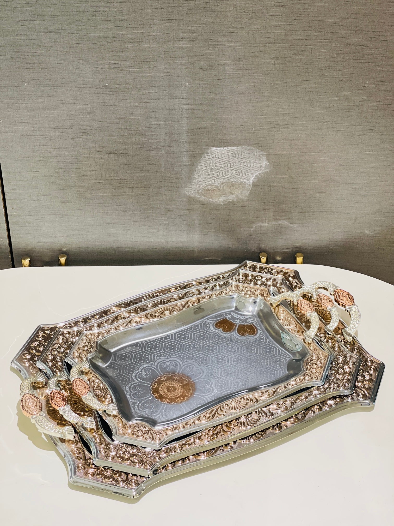 Tray Set Stainless Steel