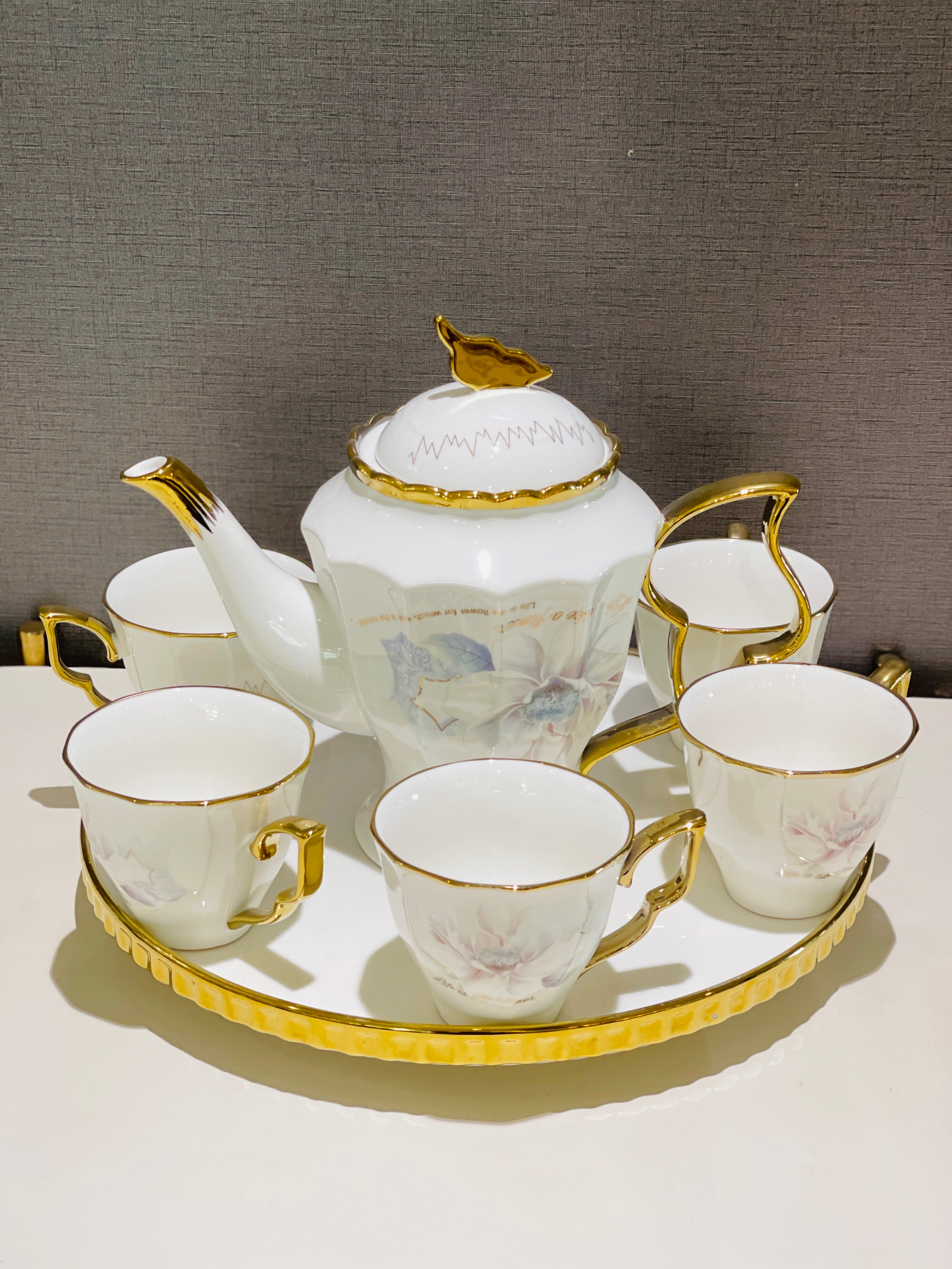 Tea Set Revolving Tray