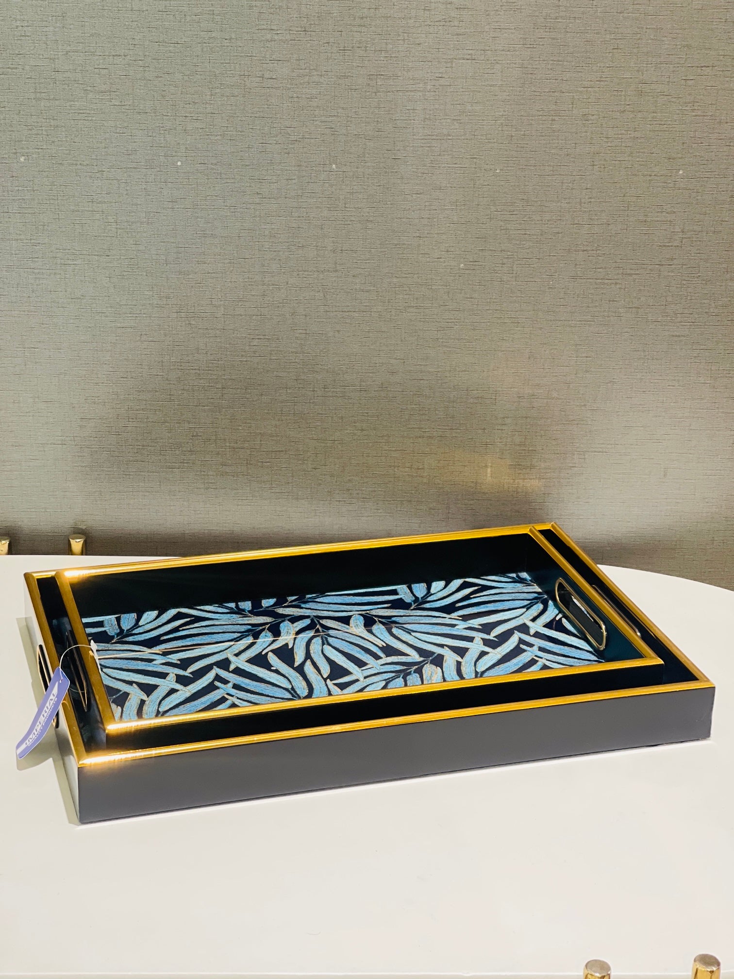 Tray Set Acrylic Wood