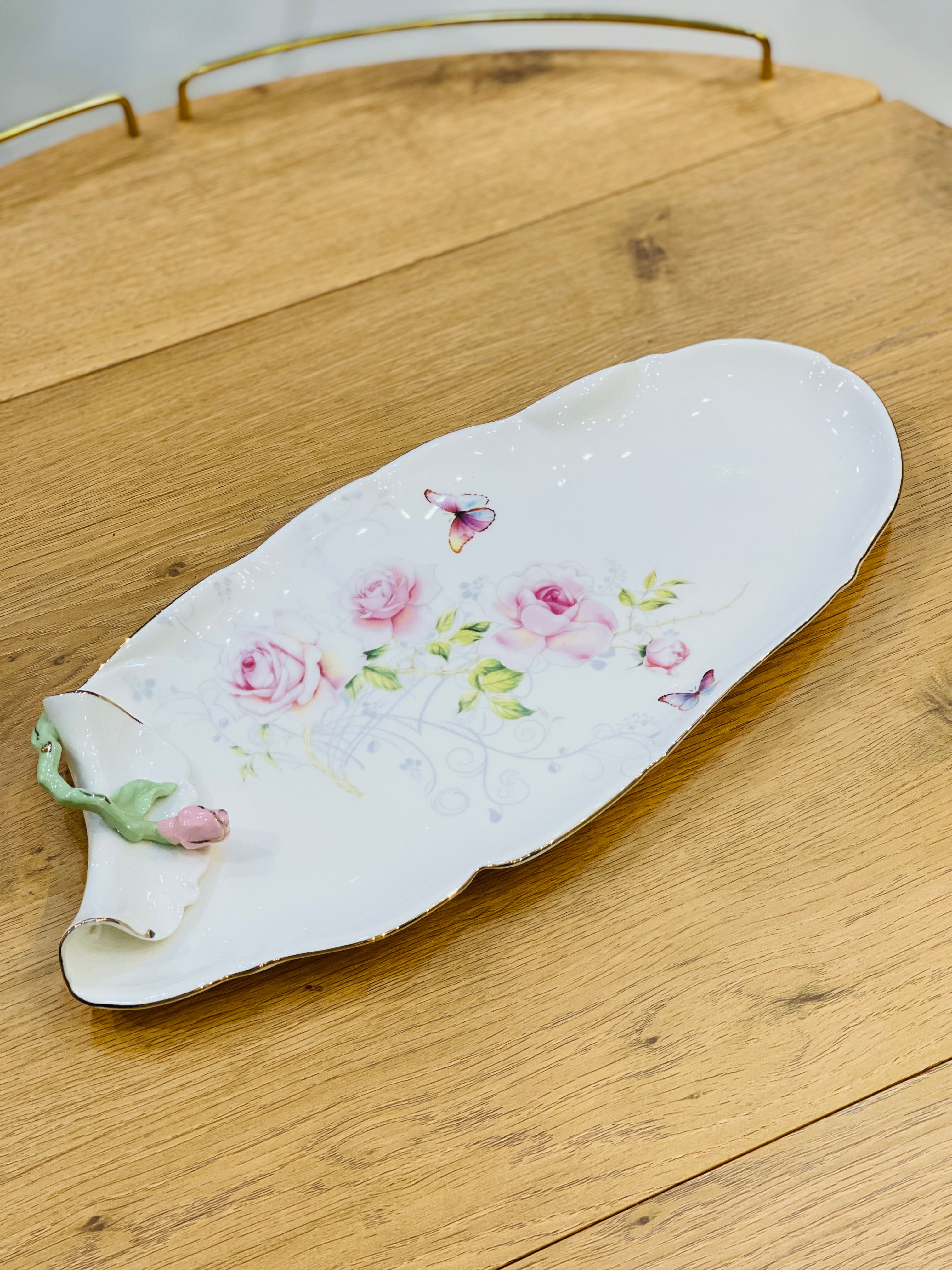 Platter Ceramic Floral
