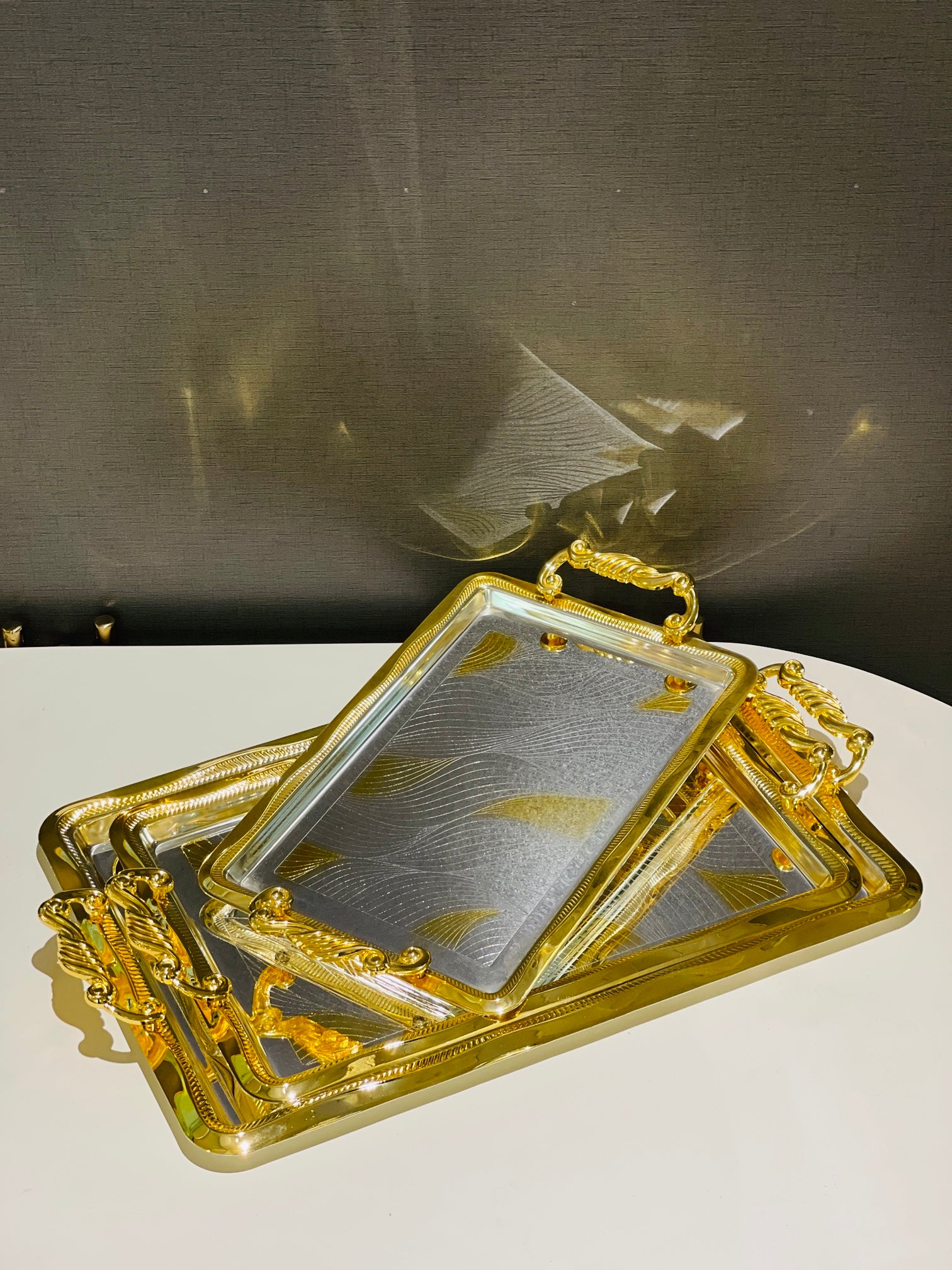 Tray Set Stainless Steel