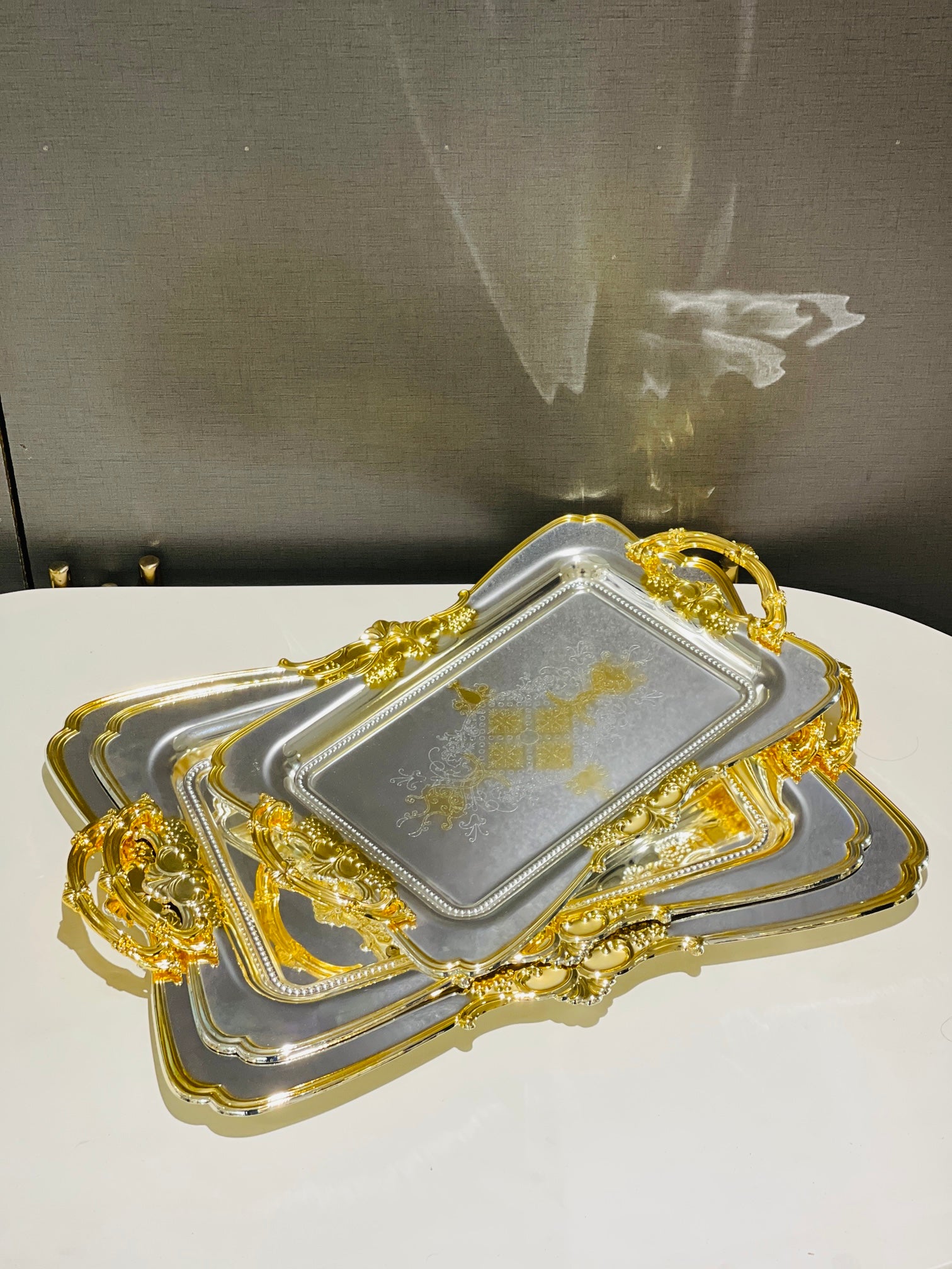 Tray Set Stainless Steel