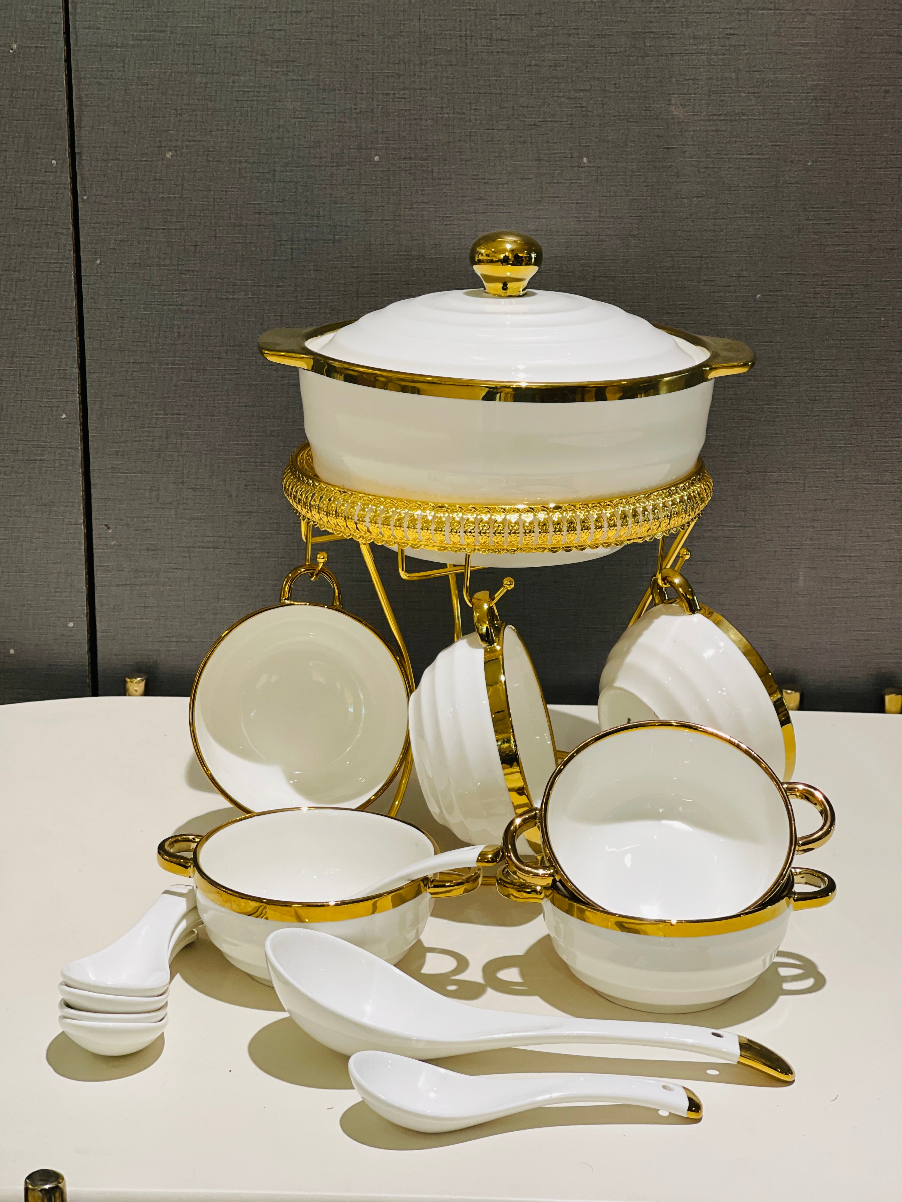 Soup Set Metal Stand