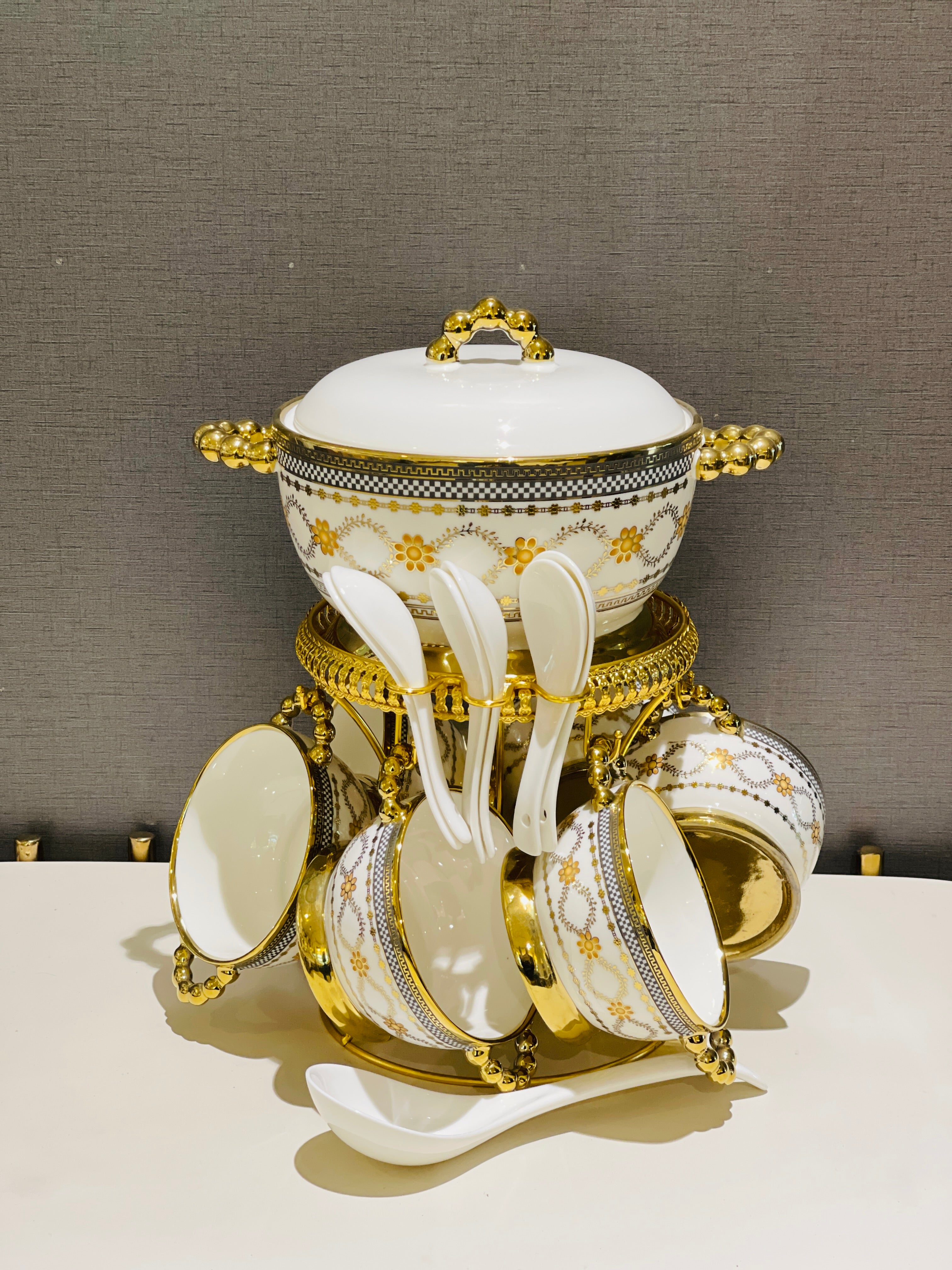 Soup Set Metal Stand