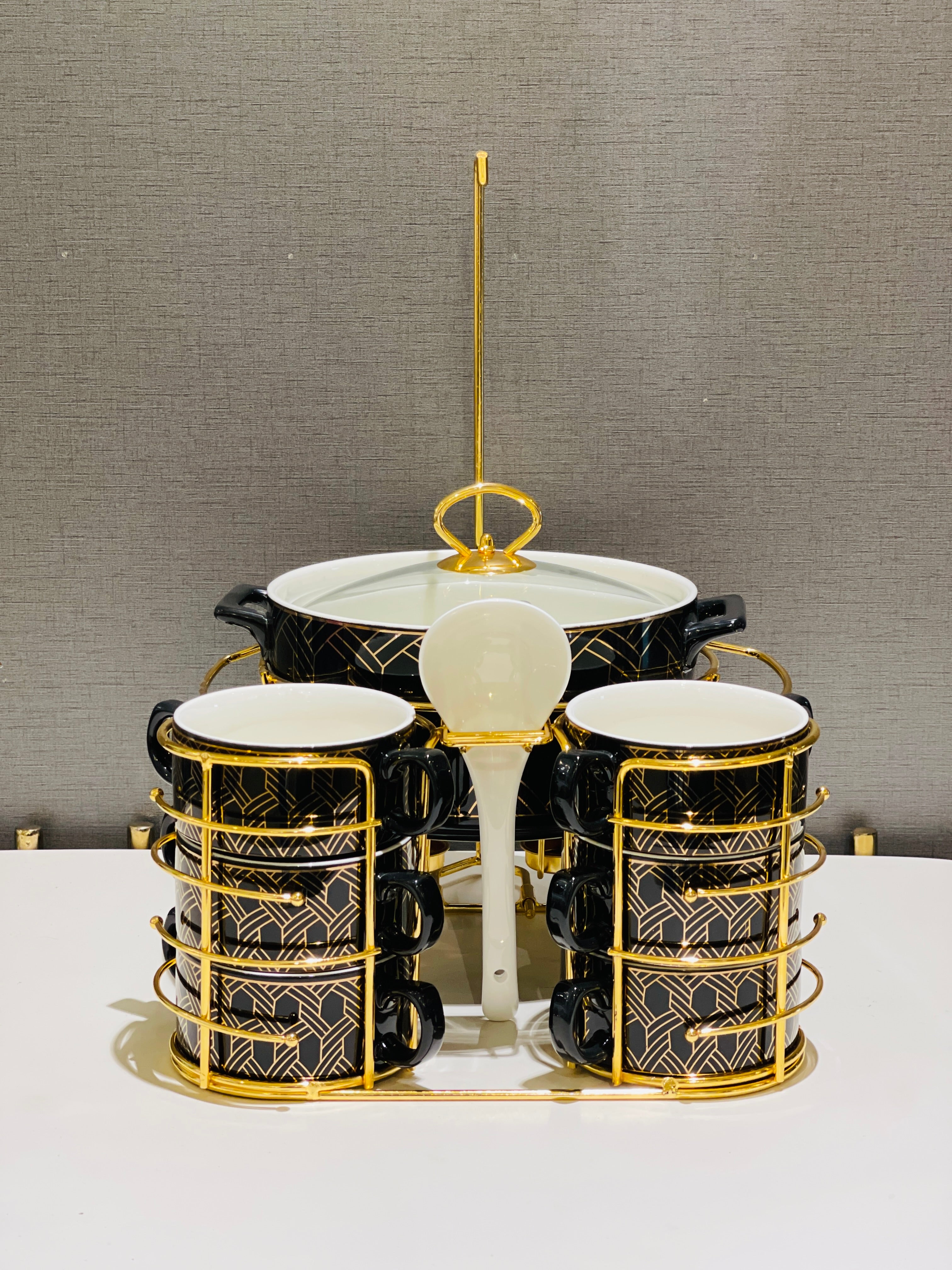 Soup Set Metal Stand