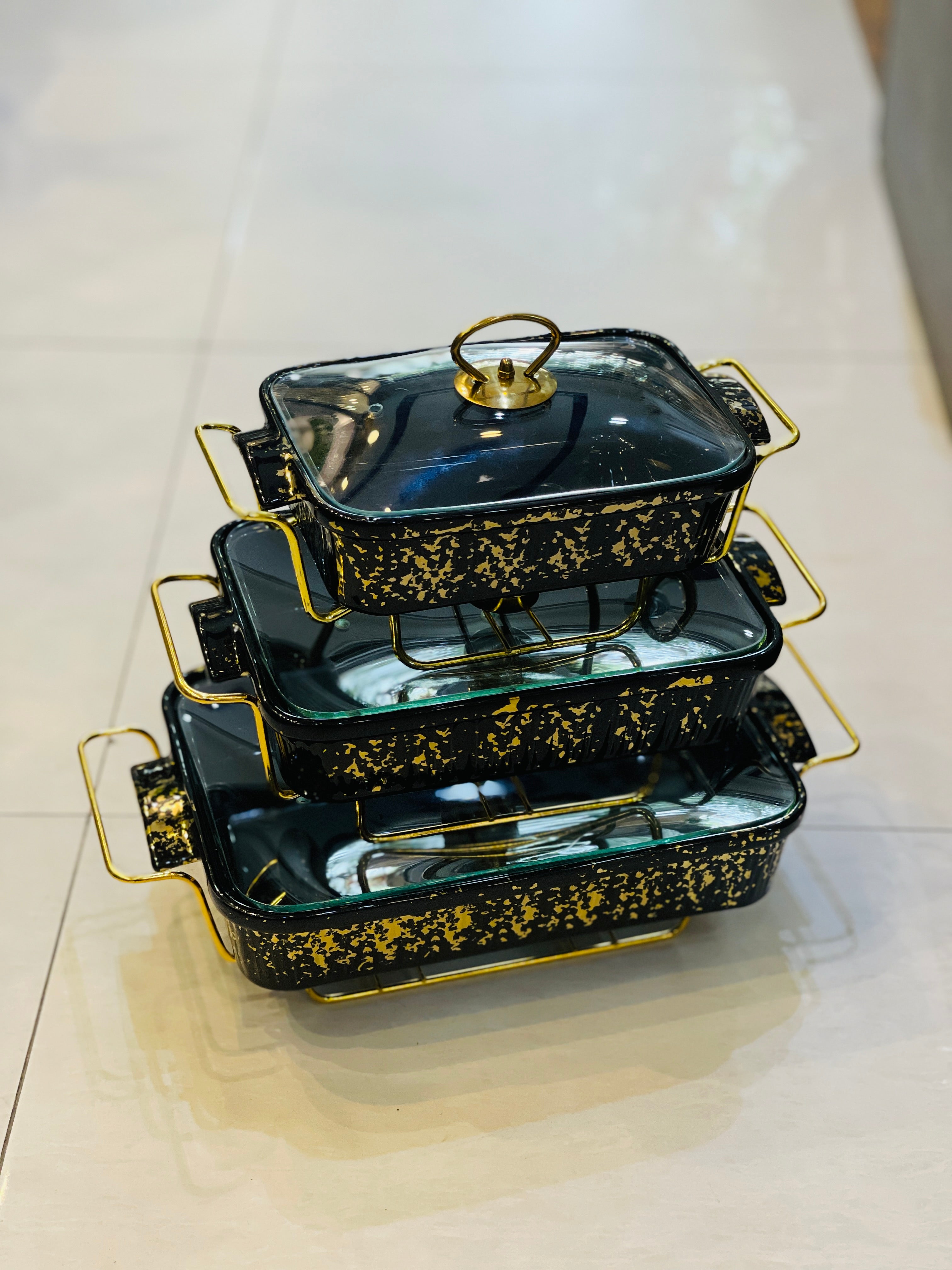 Buffet Dishes 3 Pcs Set