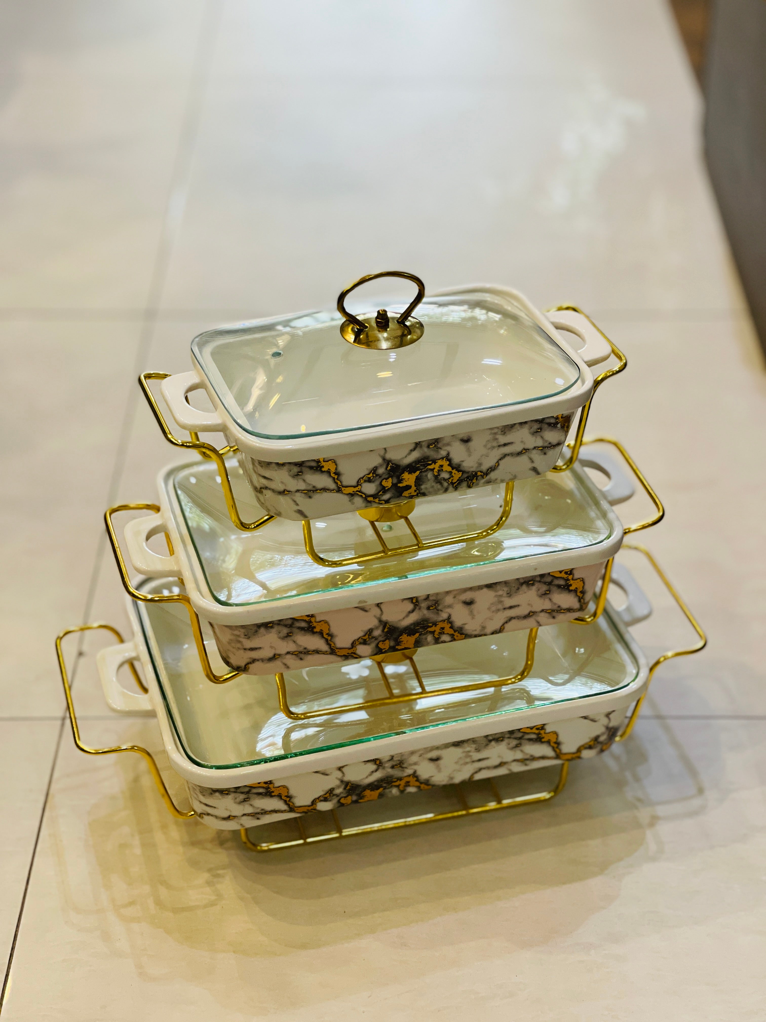 Buffet Dishes 3 Pcs Set