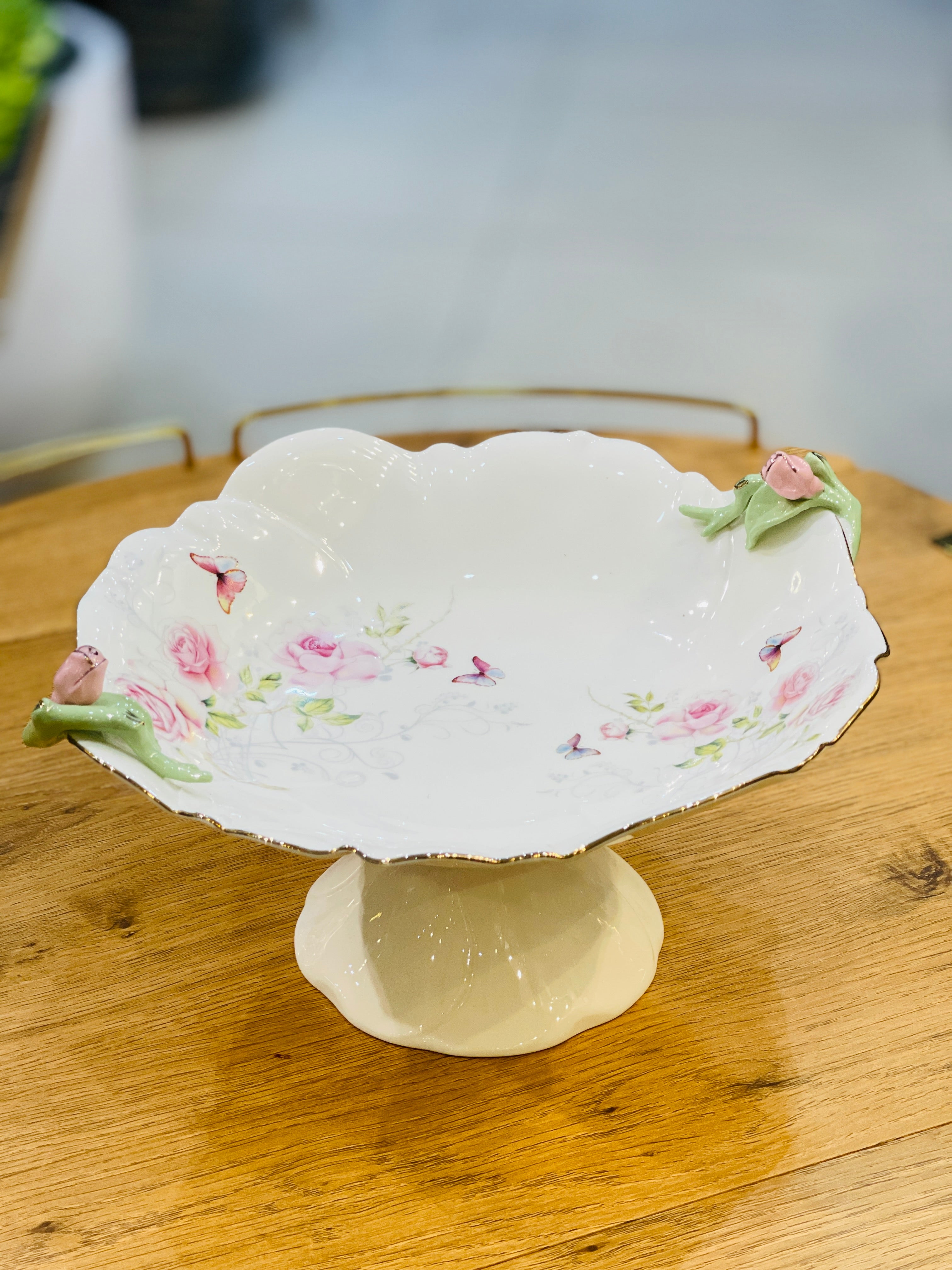 Platter Ceramic Floral
