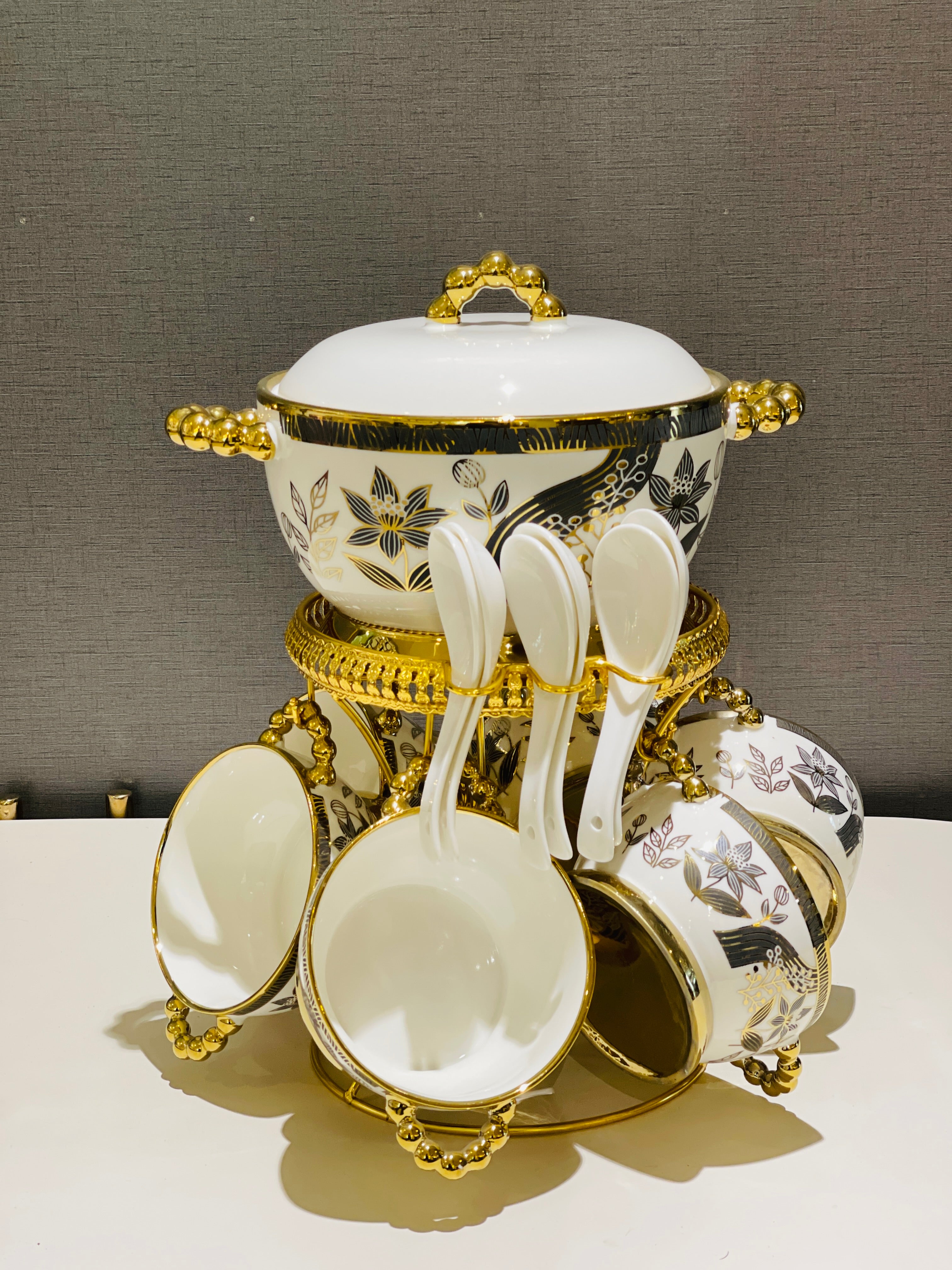 Soup Set Metal Stand