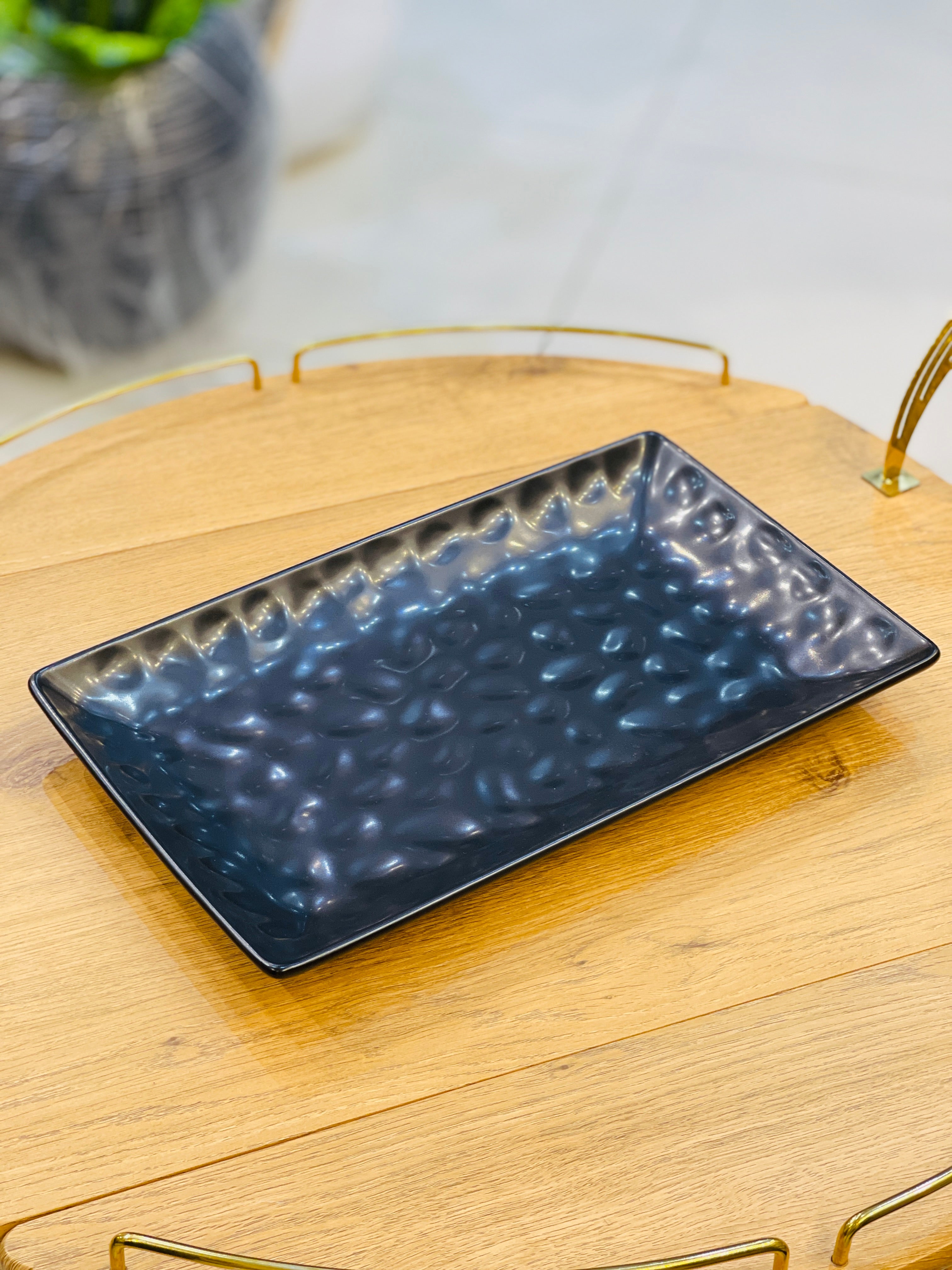 Platter Ceramic Black
