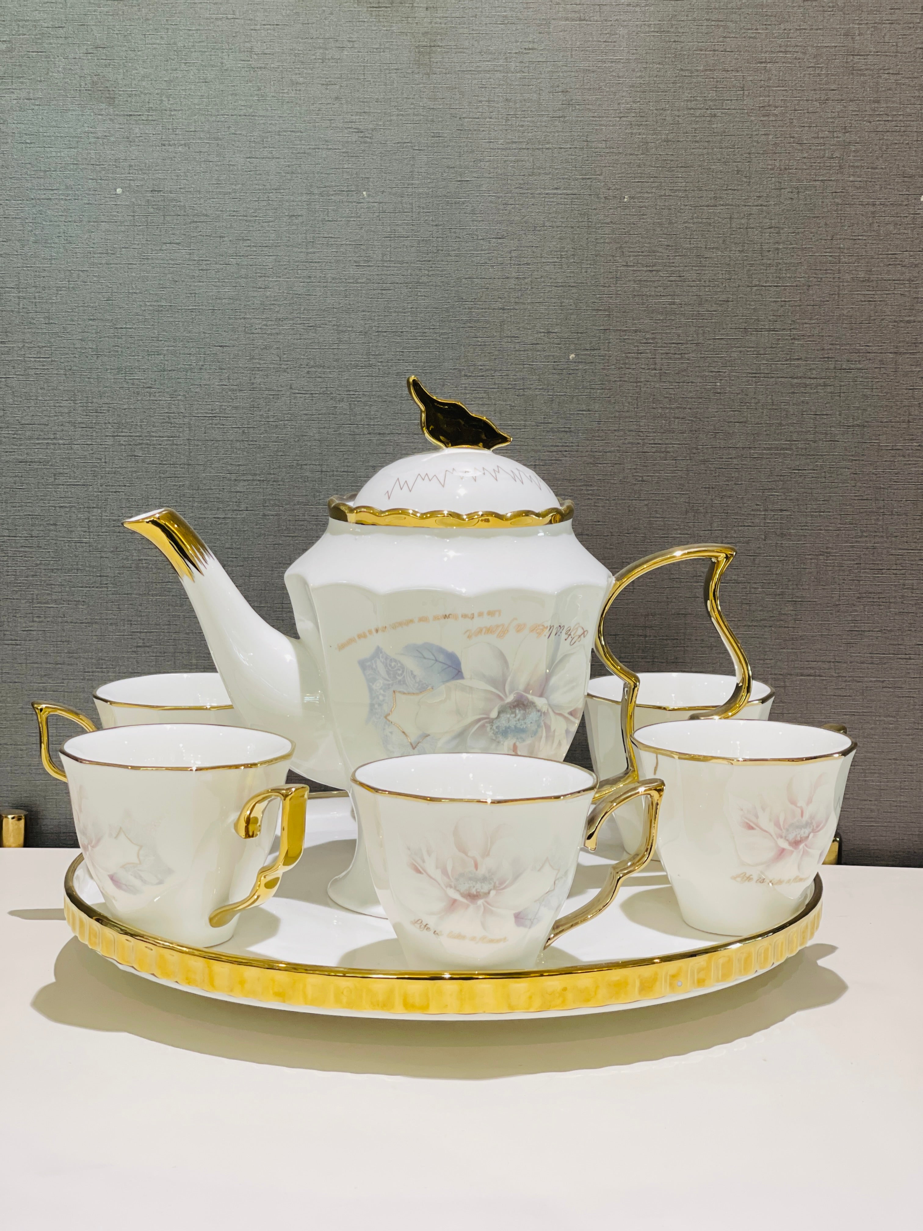 Tea Set Revolving Tray