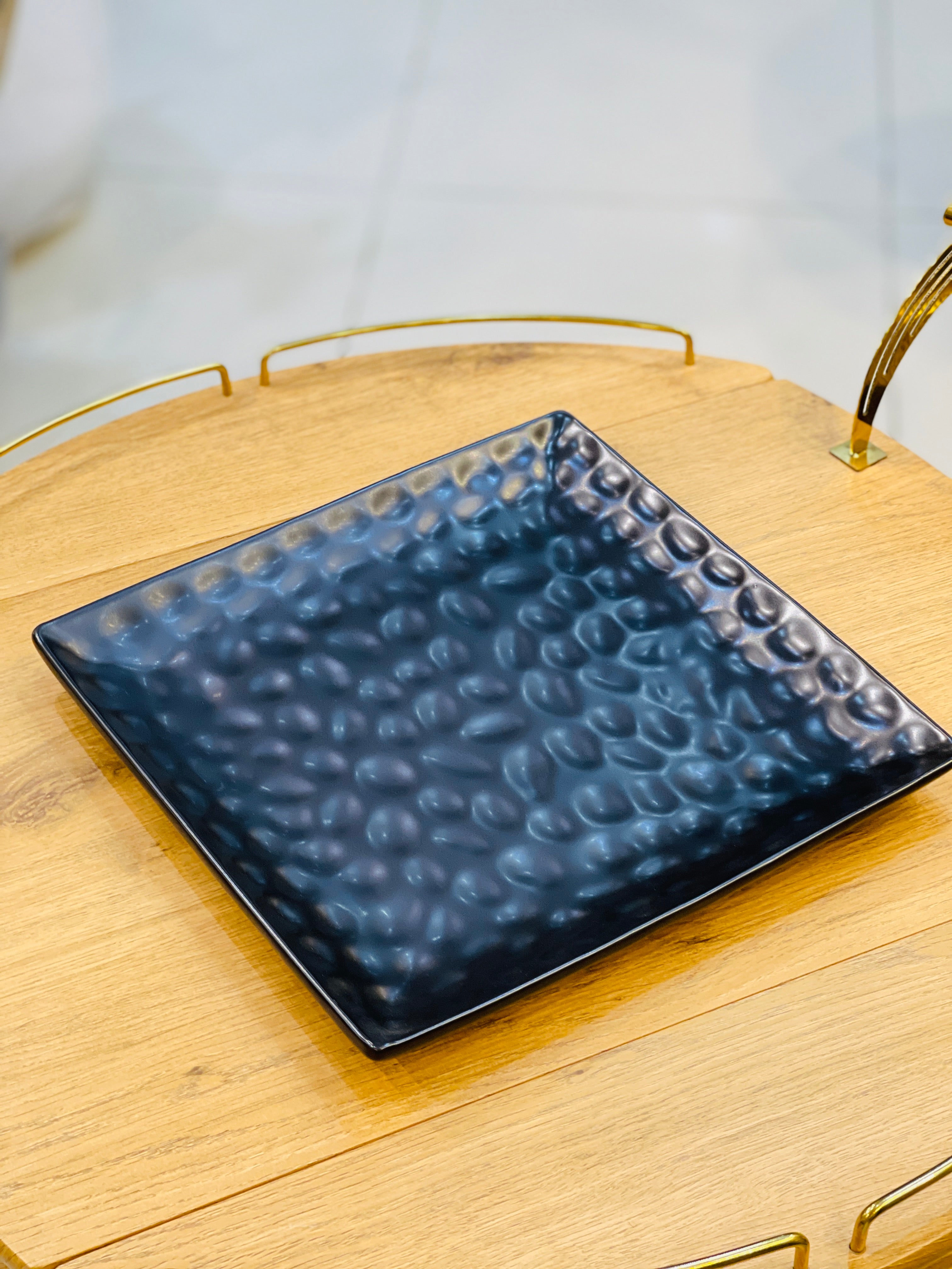 Platter Ceramic Black