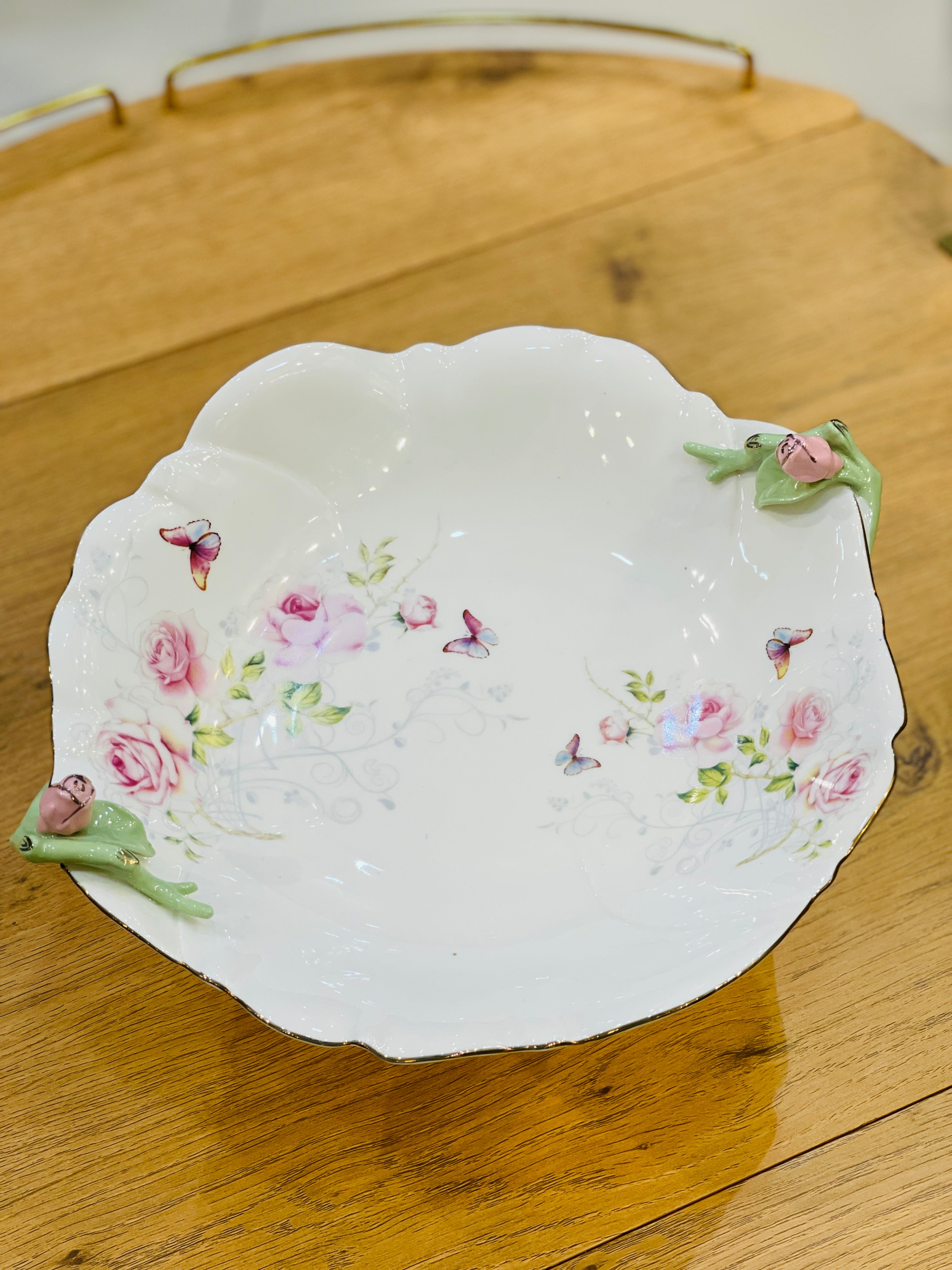 Platter Ceramic Floral